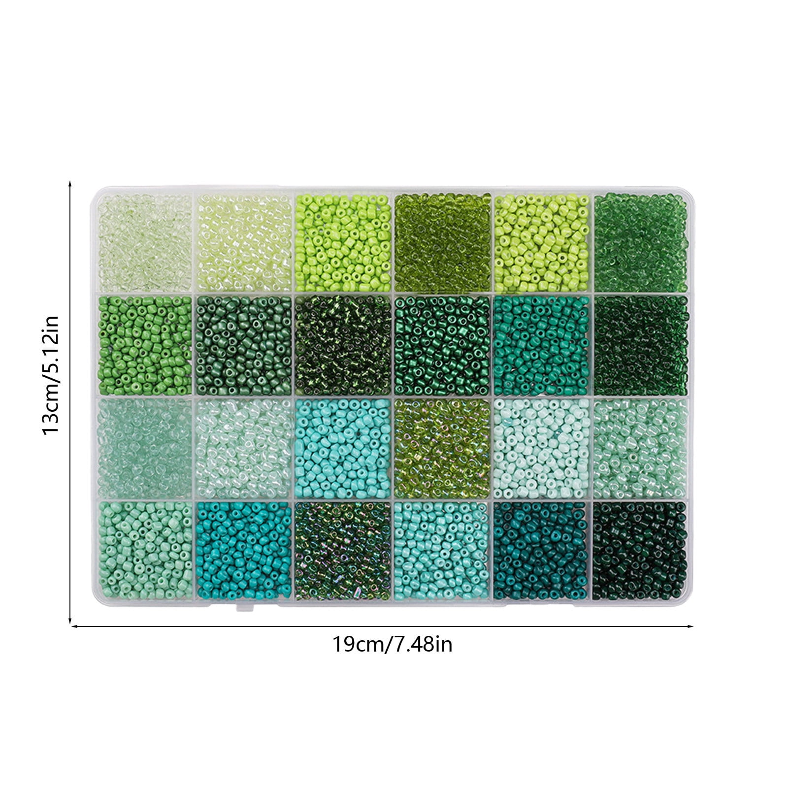DIY Beads Kit for Bracelet Making, 24-Color Jewelry Bead Set with Storage Box for Necklace Craft Supplies and Handmade Accessories, Ideal Gift for DIY Lovers