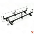 thumbnail image 6 of Vantech GFY Heavy Duty 2 Bar Ladder Roof Rack Fits: Ram ProMaster City Van (Black), 6 of 6