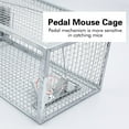 thumbnail image 5 of Clearance! Mousetrap under$10 24inch Foldable Humane Live Animal Trap Cage for Squirrel Rat Bunny Mink No-Kill Bait Trapping Kit Catch and Release Silver, 5 of 8