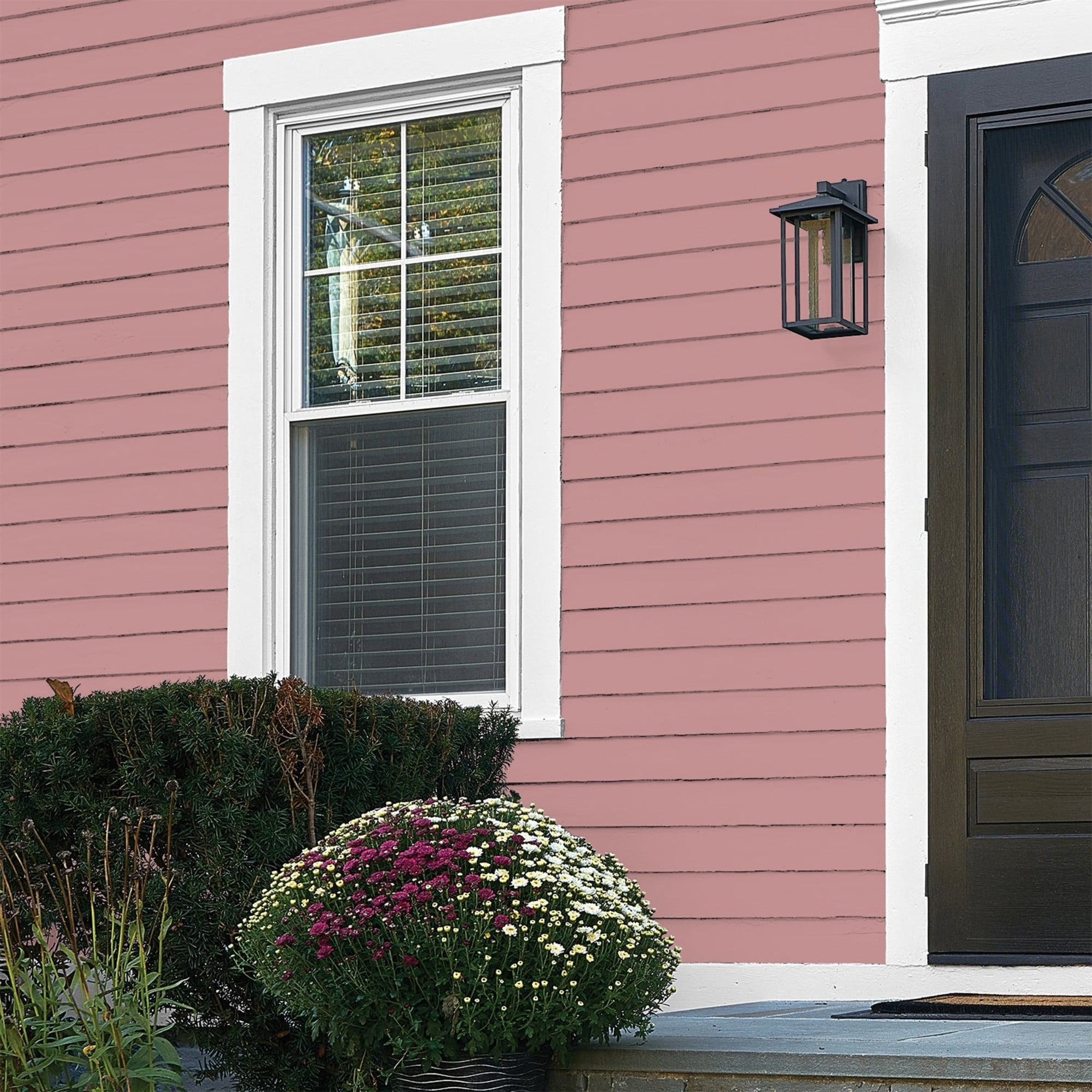 Glidden Fundamentals Floral Tapestry / Pink, Flat Exterior Paint, 1 Quart