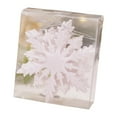 thumbnail image 1 of Adornos navideños colgantes de copos de nieve, 6 unidades multifuncionales para fiestas de temporada Blanco, 1 of 9
