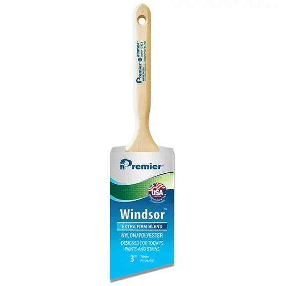3” Premier 17473 Windsor Angle Sash Nylon/Poly Extra Firm Paint Brush