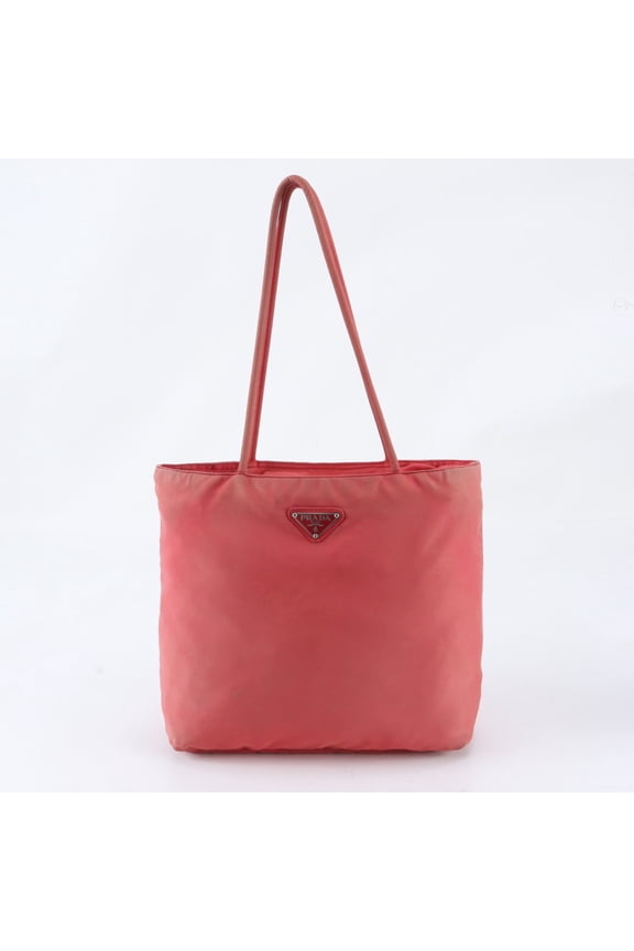 Pre-Owned Prada Tessuto Nylon Triangle Logo Tote Bag, Handbag, Shoulder Brand Name, Women's