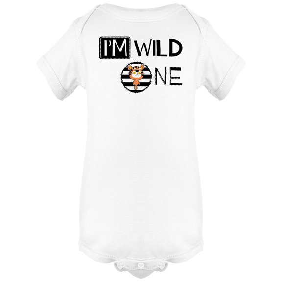Cute Tiger "Im Wild One" Bodysuit Baby's -Image by Shutterstock