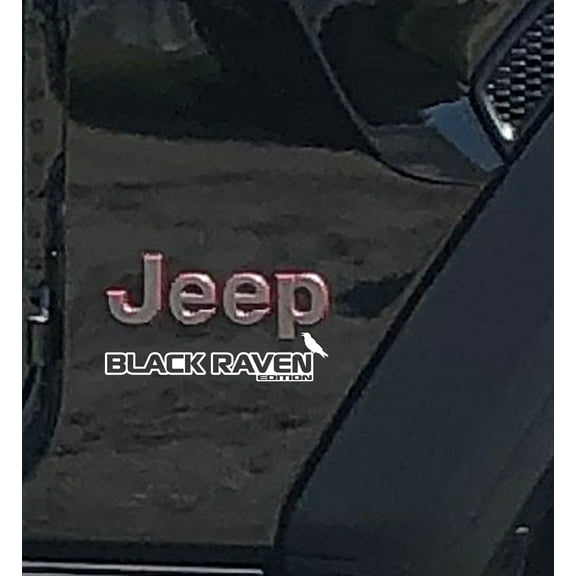 Collectible Decals Black Raven Edition Decal (Pair) Fender Decals For Wrangler/Gladiator JK/JL/JT