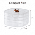thumbnail image 2 of ABPETE Jewelry Box, 3-Layer Acrylic Jewelry Organizer with Cat Shape Handle, Clear Jewelry Boxes for Women Girls, Make up Organizer, Jewelry Storage Holder (Clear, Cat), 2 of 7