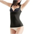 thumbnail image 7 of Pitauce Womens Sleeveless Ribbed Open Bust Shapewear Tank Tops Tummy Control Seamless Body Shaper Compression Camisole Waist Trainer S-2XL, 7 of 7