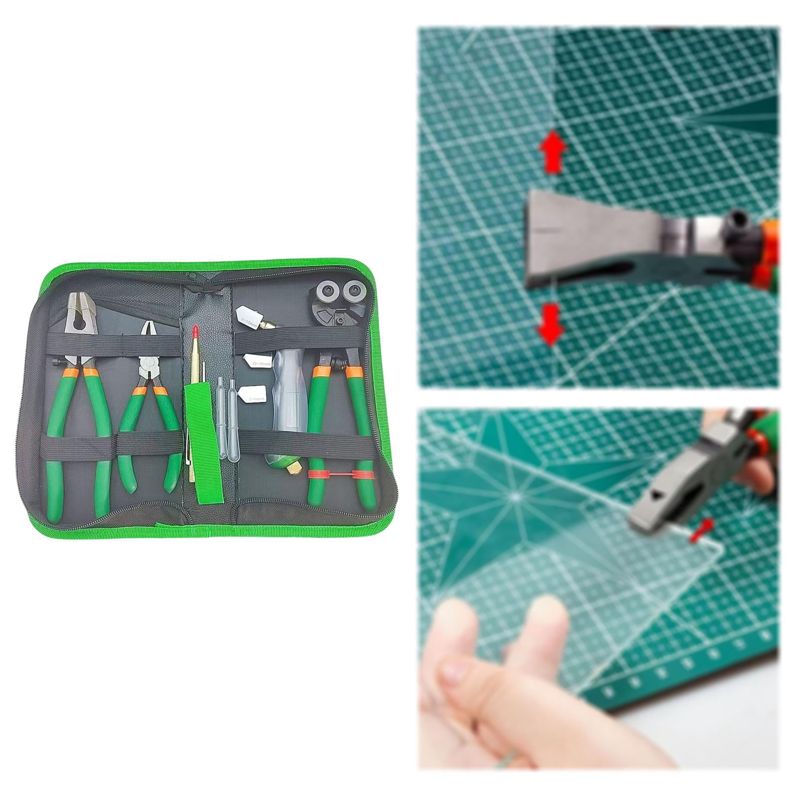 FVDPWYE Glass Cutter Tool Glass Breaking Pliers Ergonomic Handle Heavy Duty Breaker Tile set