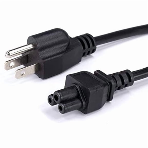 Quyaojz 10 FT, 3-Prong AC Power Cable for Laptops, Computers, & Power Supplies - C5 Mouse Power Supply Cord - NEMA 5-15P to C5 / IEC 320 - (3 Meter), Black