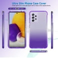 thumbnail image 2 of Galaxy A52 5G Case Clear, (2 Pack) Temerped Glass Screen Protector for Galaxy A52 5G 6.5" 2021, Njjex Crystal Clear Shock Absorption Technology Bumper Soft TPU Cover Case -Purple, 2 of 10