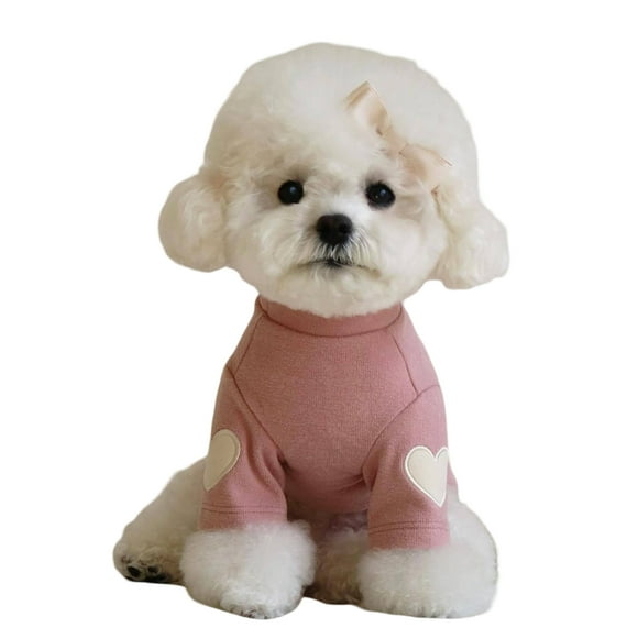 T-shirts pour Animaux Chauds avec Motifs en Forme de Cœur pour Petits et Moyens Chiens, Ensembles Chat et Chiot, T-shirts de Sport Thaïlandais et Chiots