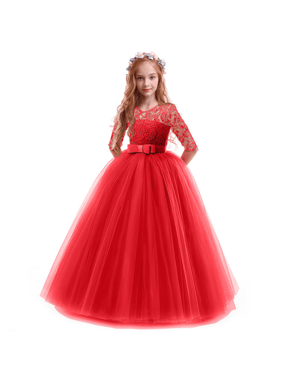 red gown for bride
