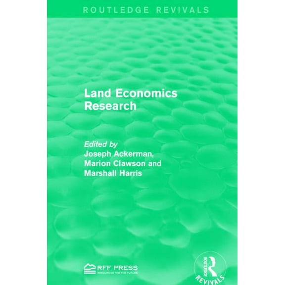 Routledge Revivals Land Economics Research, (Hardcover)
