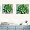 thumbnail image 6 of Acheng Canvas Wall Art Watercolor Green Leaf Plants Printings Ready to Hang Wall Decor Botanical Giclee Prints 20x16inch, 6 of 6