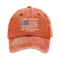 thumbnail image 3 of USA 250th Anniversary Baseball Cap 250 Years of Freedom 1776-2026 Patriotic Hat Retro Distressed Washed Cotton Adjustable Dad Hat American Celebration Gift, 3 of 4