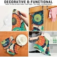 thumbnail image 6 of Kitchen Dish Towels, Colorful Japanese Umbrellas Kitchen Towels Set of 4 Super Soft Absorbent Dish Towels Set Microfiber Polyester Kitchen Dish Cloths Decorative Tea Towels, 28"x18", 6 of 7