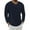 j-Navy14644, variant on Men Shirts Casual Solid Color Linen Long Sleeve Crew Neck Shirt Male Fashion Loose Fit Tops Comfortable Breathable Soft Daily Shirts,Navy,M