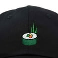 thumbnail image 2 of Dalix Sushi Roll Embroidered Maki Cotton Dad Hat Baseball Cap Adjustable Womens in Black, 2 of 5