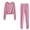 Pink, variant on Babysbule Womens Fall Plus Top Sets s Women Color Hooded Sweatshirt and pant Tracksuit Sport Suit