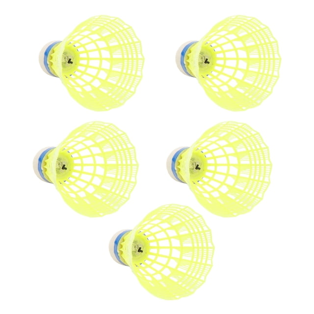 Night Glow Badminton, 5 PCS 30mah Light Up Shuttlecocks Nylon and Electronic Components LED for Playground