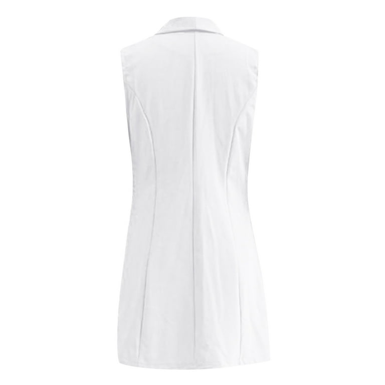 White 2025 blazer vest