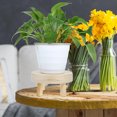 thumbnail image 4 of RENACLIPY Desktop Planter Stand Rustic Wood Flower Stool Simple Design 1Pcs, 4 of 6