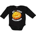 thumbnail image 3 of Inktastic My 1st Halloween Cute Pumpkin Boys or Girls Long Sleeve Baby Bodysuit, 3 of 5