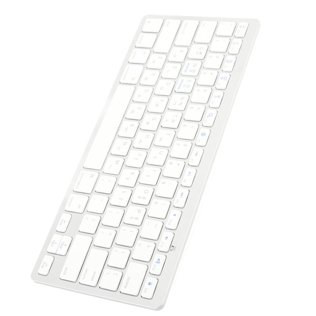 Cordless Keyboard Mini, Keys Ultra Thin Portable F30 Frontgrill 78 Computer Accessories Peripherals Strebe White Keyboards for OS X IOS WindowsKorean