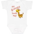 thumbnail image 3 of Inktastic My Gramma Loves me- cute giraffe Boys or Girls Baby Bodysuit, 3 of 5