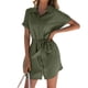 thumbnail image 2 of Vestido de oficina, vestido camisero para mujer, vestido con botones, camisa de manga corta, estándares líderes en la industria, 2 of 6