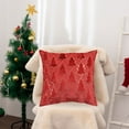 thumbnail image 5 of Steadline Snowflake Tree Pattern Pillow Cover With Flannel Backing - Cozy Holiday Decor For Sofa And Bed Use Soft Polyester Fabric With Hidden Zipper For Machine Washable Care, 5 of 6
