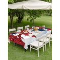 thumbnail image 3 of Outdoor Tablecloth with Umbrella Hole and Zipper, Merry Christmas Rectangle Table Cloth 60x84 Inch Waterproof Tablecloth, Xmas Snowman Snowflake Winter Holiday Picnic Table Cover for Patio Camping, 3 of 7