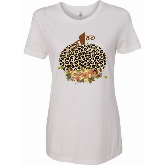 Inktastic Cheetah Print Pumpkin Women's T-Shirt