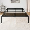 thumbnail image 3 of WhizMax 14 Inch Twin Bed Frame with Storage Metal Platform Twin Bed Frame No Box Spring Needed Steel Slat Support, 3 of 6