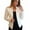 White, variant on Pimfylm Cropped Blazer for Women Long Sleeve Notch Lapel Button Front Blazers Casual Work Office Cardigan Suit Jacket Pink, L