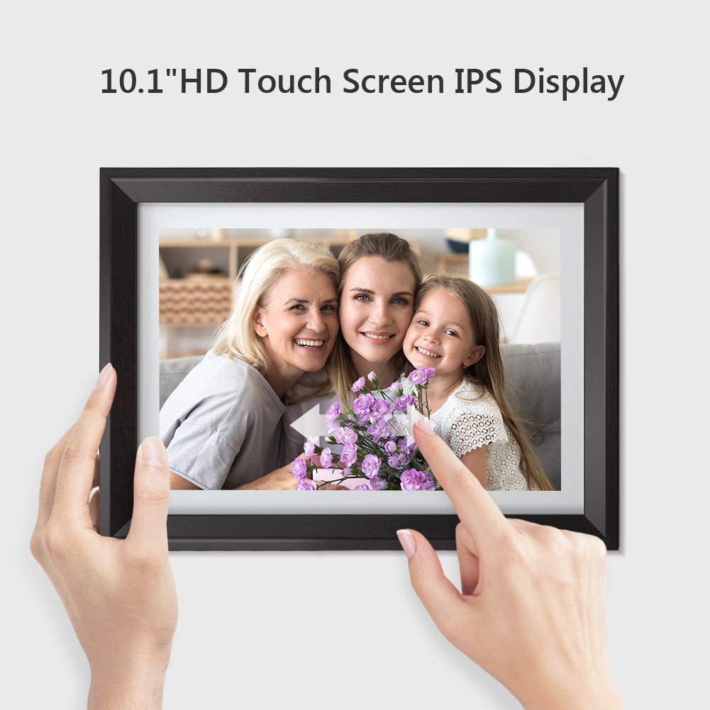 Share Moments Instantly IPS Smart Picture Frame Wall Mountable HD Display 1280×800 Toruiwa Photo Frame 10 inch WiFi Digital Picture Frame 16GB Storage