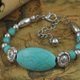 thumbnail image 3 of De De Color Turquesa Brazalete De s Mujeres De Joyería De Bricoje Brazalete Zulema  pulsera de la turquesa del encanto, 3 of 4