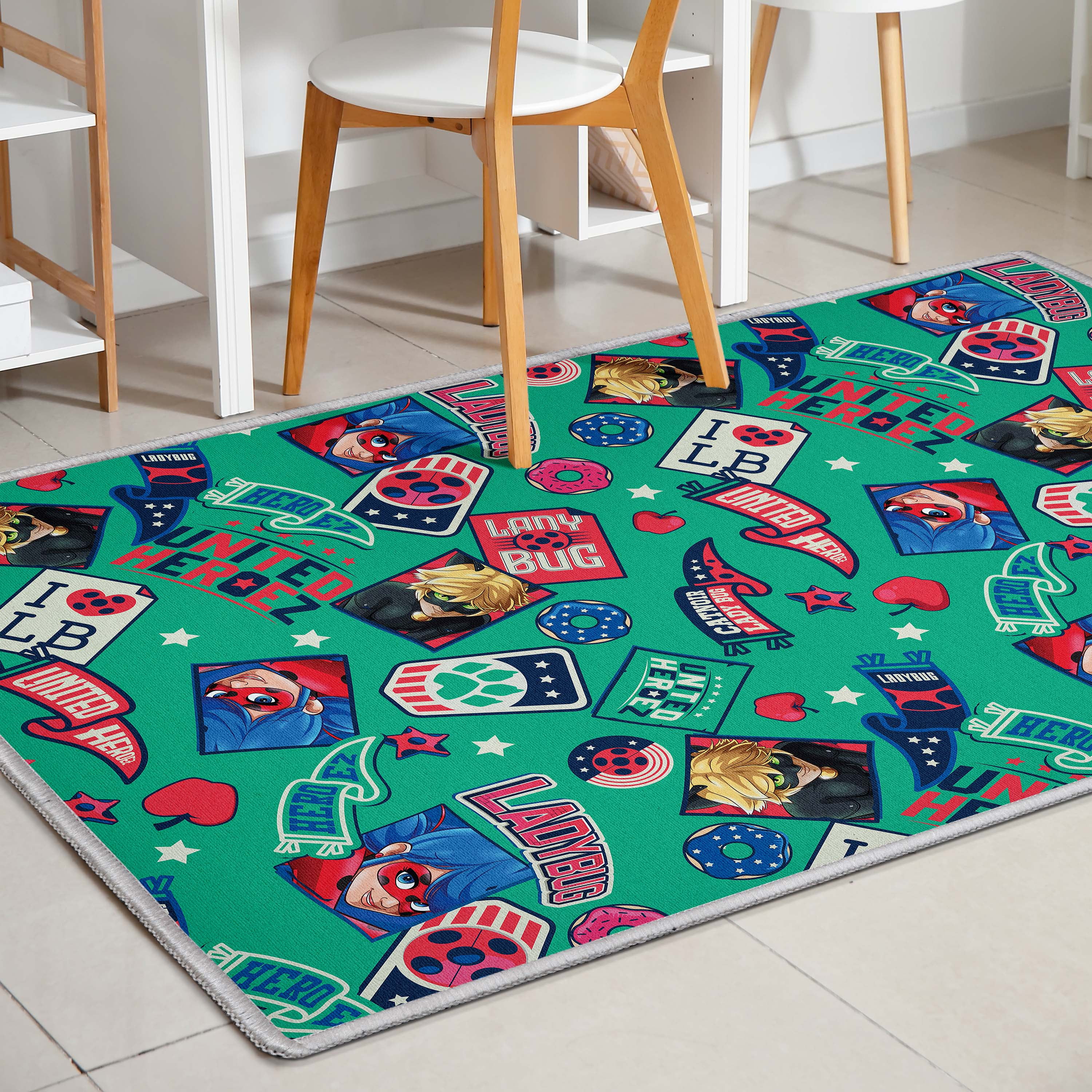 Well Woven Miraculous Ladybug New York Repeat Multi 6' x 9' Area Rug