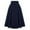 Navy, variant on Qingpeng Women's Casual Pleated High Waist Solid Flowy A Line Maxi Skirt