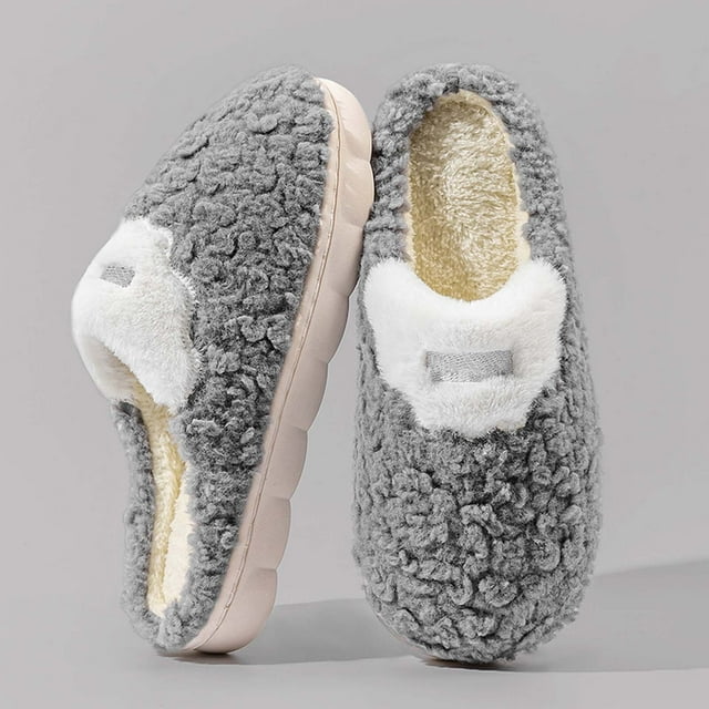 Pantoufles d'Intérieur en Molleton pour Hommes Adultes Pantoufles en Molleton Douces pour Hommes Pantoufles d'Intérieur Hommes Chaussures d'Intérieur Pantoufles d'Intérieur Chaudes pour Hommes 8.5