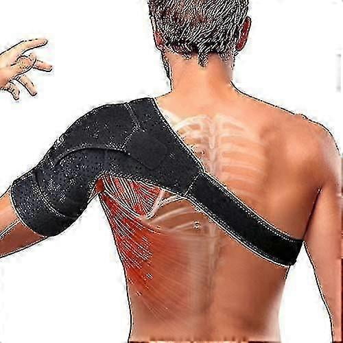 Magnetic Shoulder Brace, Compression Support Wrap Belt, Adjustable Stabilizer,arm Injury Prevention For Dislocated Ac Joint, Labrum Tear, Pain, Arthri