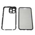 thumbnail image 1 of Magnetic Phone Case, Aluminum Alloy Mobile Phone Shell Double Sided Glass Protector Black  for Office, 1 of 7