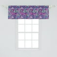 thumbnail image 2 of Ambesonne Navy and Blush Window Valance, Pattern Based on Traditional Elements Paisley Old Fashioned Floral, Curtain Valance for Kitchen Bedroom Decor with Rod Pocket, 54" X 18", Multicolor, 2 of 3
