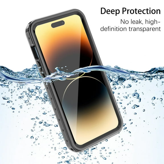 Decase for iPhone 14 Pro Max 6.7 Inch Case Waterproof,Shockproof Bumper Case with Built-in Screen Protector,Dustproof Anti-Scratch Anti-Stain Phone Case for iPhone 14 Pro Max, Clear