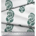 thumbnail image 2 of Soimoi Cotton Voile Fabric Leaves Block Decor Fabric Printed Yard 42 Inch Wide, 2 of 3