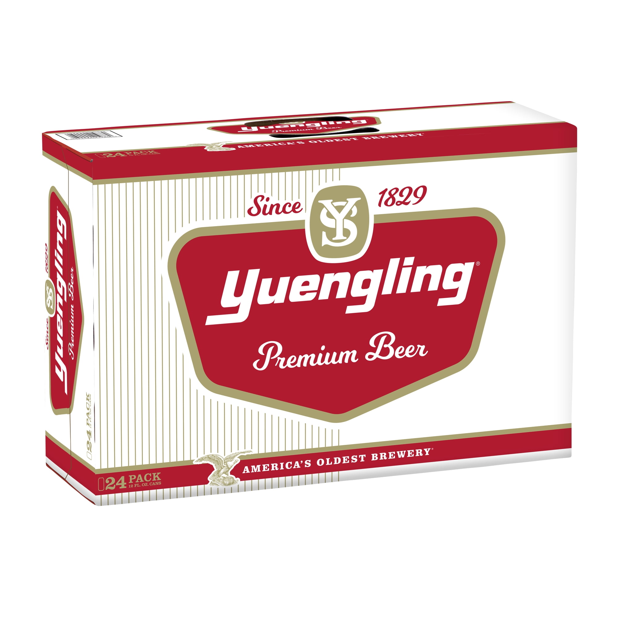 Yuengling Premium Beer, 24 pack, 12 fl oz Aluminum Cans, 4.5% ABV, Domestic Lager