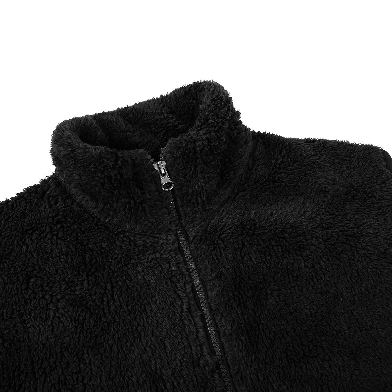 cllios Men's Full-Zip Lightweight Polar Fleece Vest Outerwear Winter Fleece Sleeveless Coats Warm Stand Collar Mountain Vest Windproof Sleeveless Jacket for Travel Hiking Fishing Running Golf