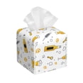 thumbnail image 1 of Balery Beer Porta Pañuelos de Cuero con Estampado – Funda Moderna Cuadrada para Caja de Pañuelos, Dispensador 5x5x5'', 1 of 7