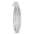 thumbnail image 2 of SZUL Women's 1/2 Carat TW Diamond Halo Bridal Set in 10K White Gold  (J-K-L Color, I2-I3 Clarity), 2 of 3