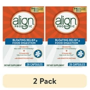 (2 pack) Align Probiotic Capsules Bloating Relief + Food Digestion, Daily Probiotic Supplement, 28 Count